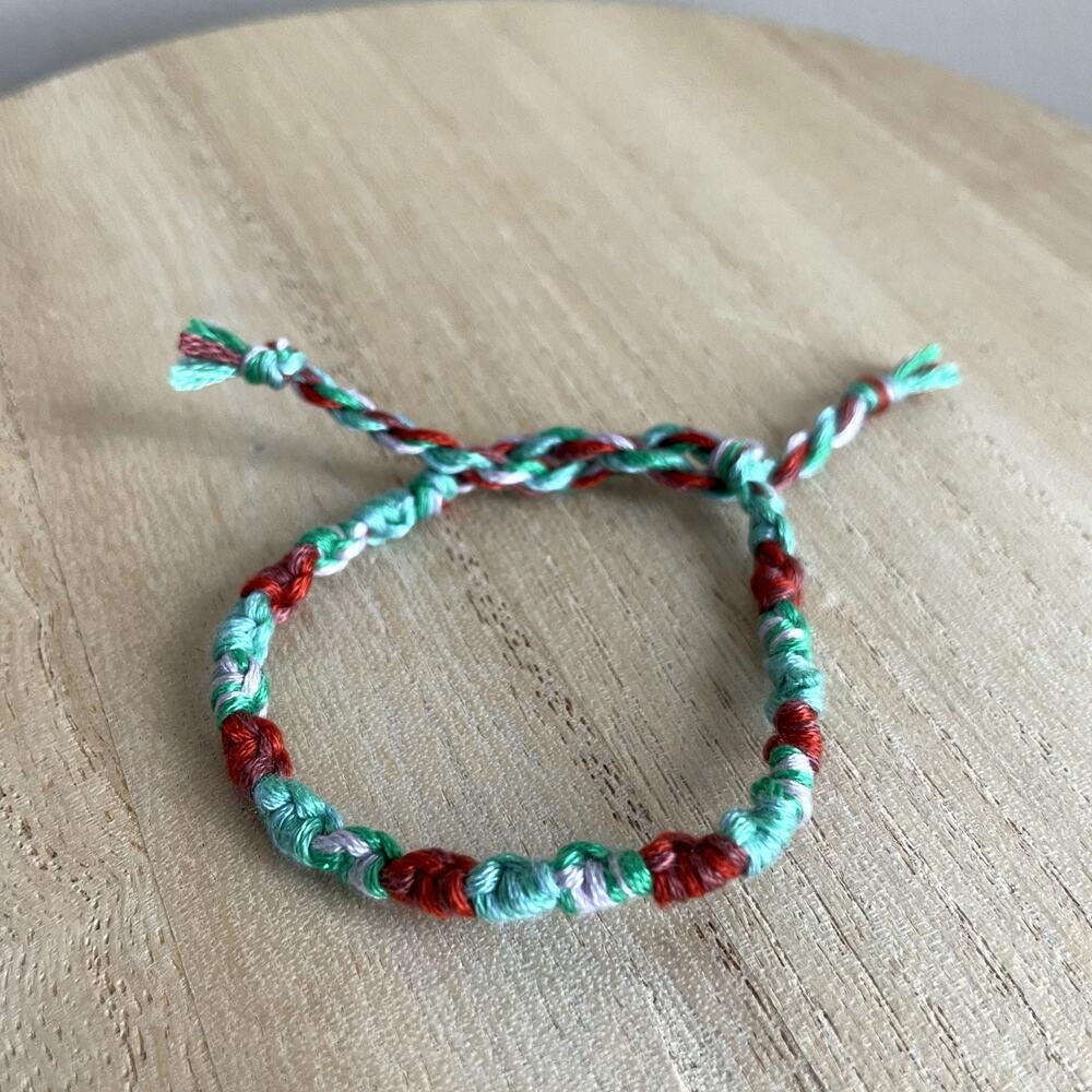 Martina Bracelet anklet trendy comfortable tie embroidery thread woven gift